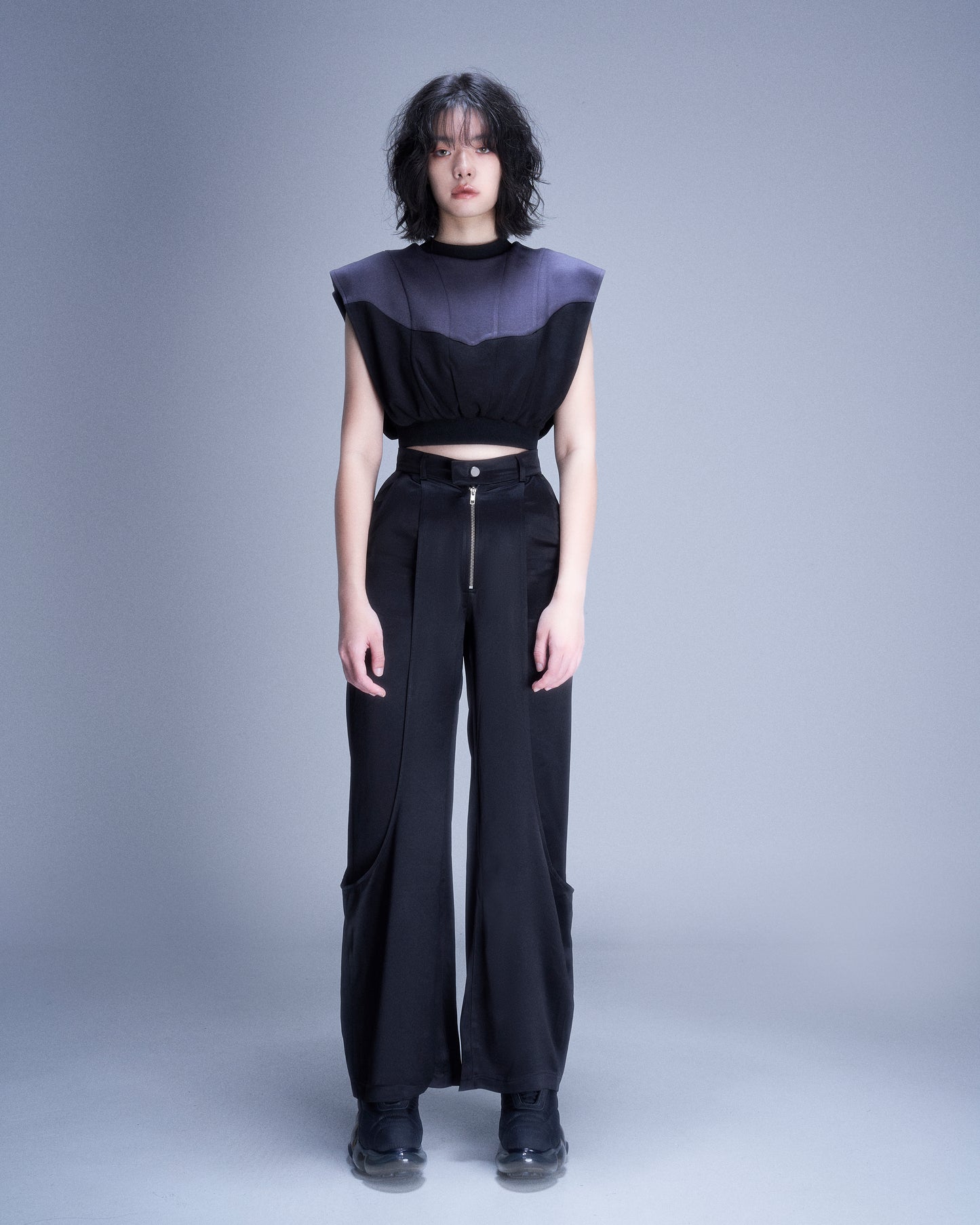 001 layered long pants