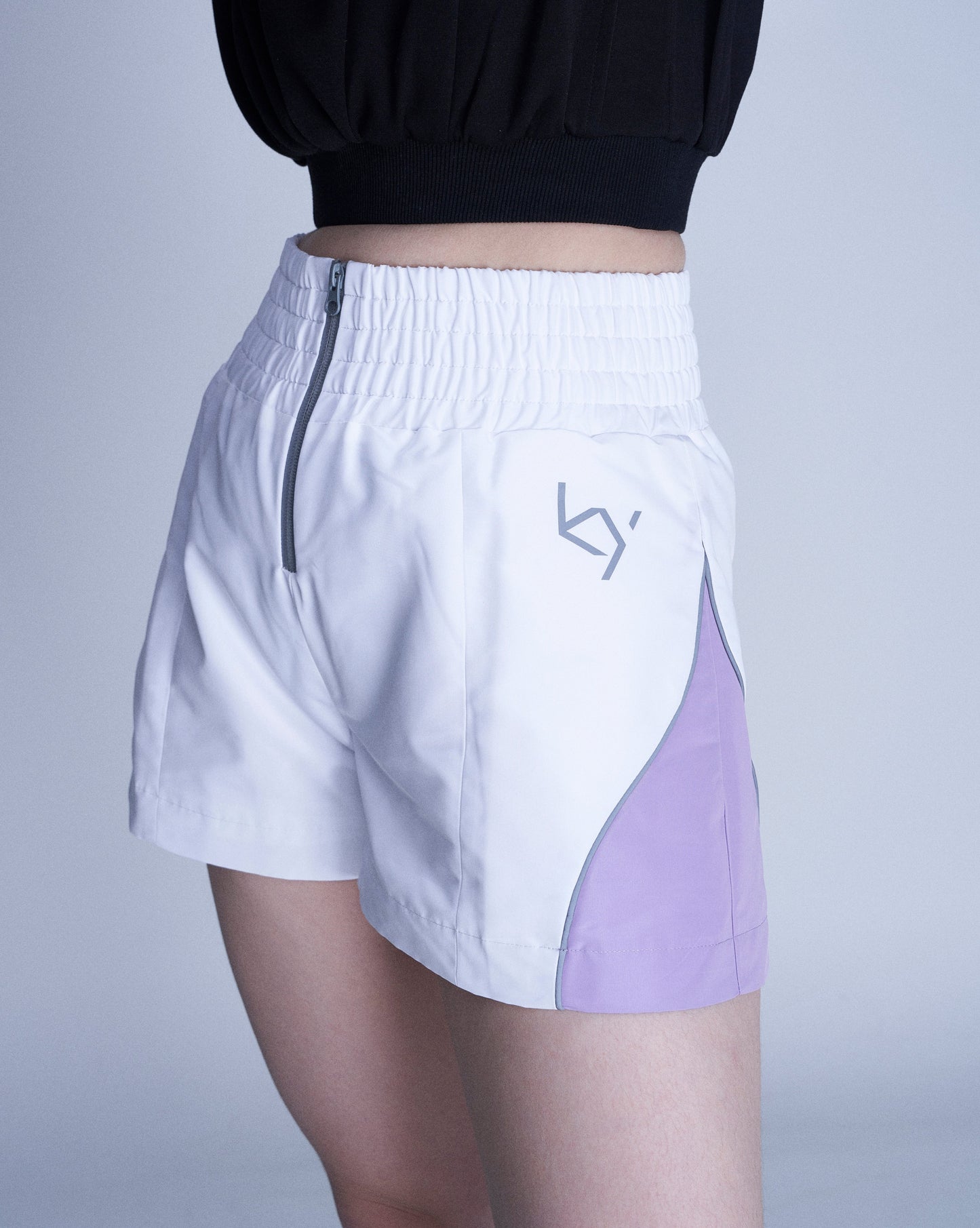 002 elastic short pants